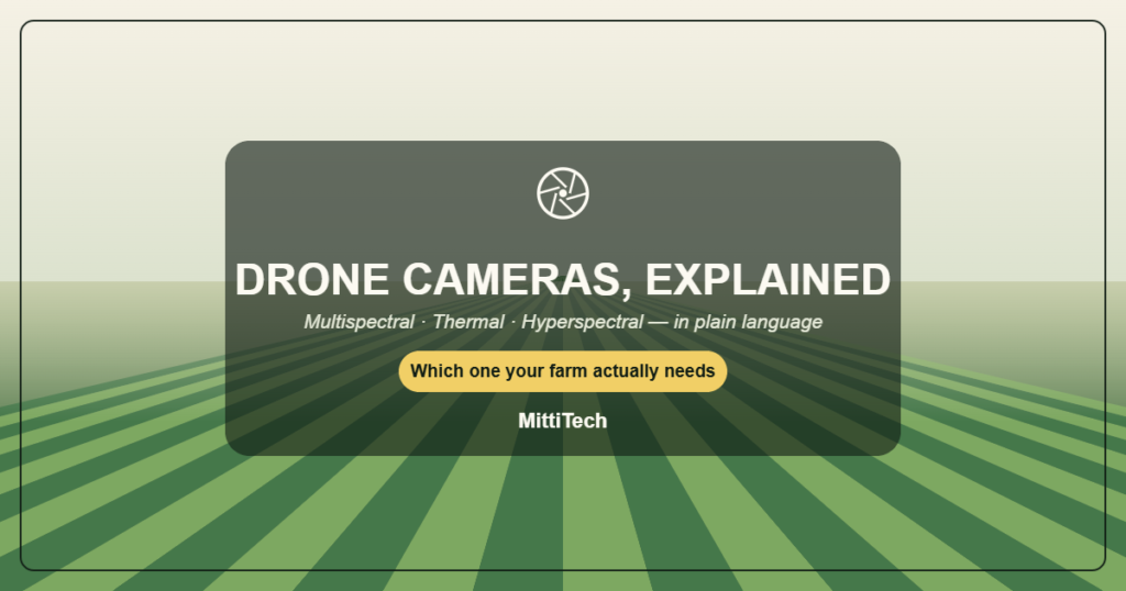 Drone cameras explained: multispectral, thermal and hyperspectral — which one an Indian farm needs
