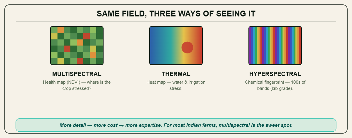 Same field, three ways of seeing it
